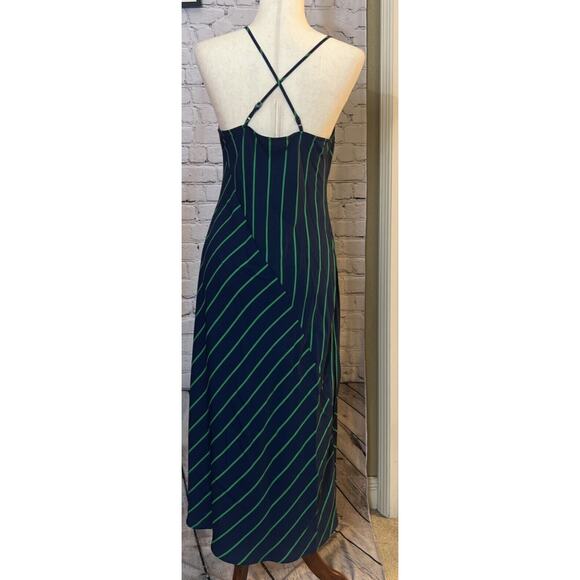 Rowing Blazers Slip Diagonal Stripe Midi Dress -Women's Small New - Picture 5 of 9